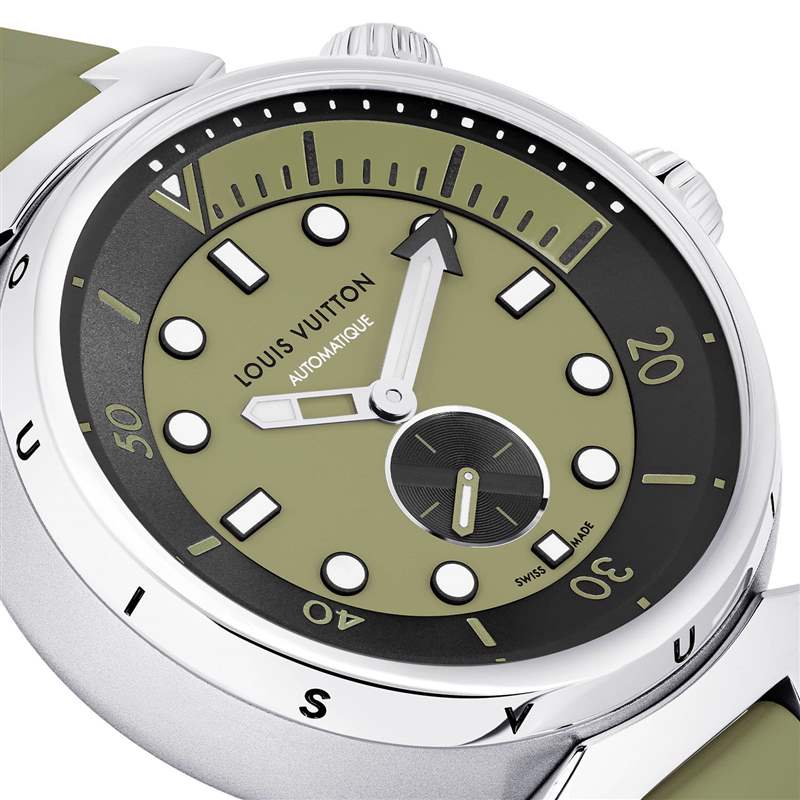 Louis Vuitton推出橙色和綠色版Tambour Street Diver潛水腕表 Louis Vuitton推出橙色和綠色版Tambour Street Diver潛水腕表-復刻表