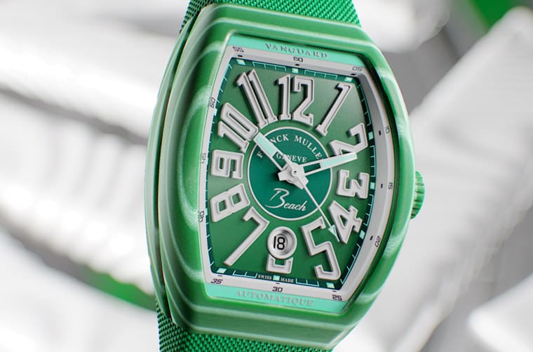 法蘭克穆勒Vanguard Beach彩色玻璃纖維表殼靈感與一個季節有關-復刻表