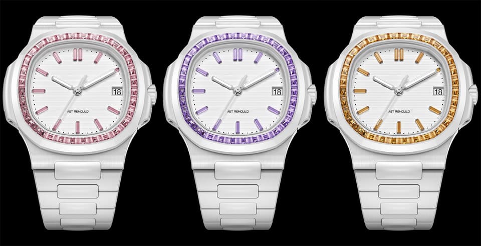 「白陶瓷搭彩色寶石」百達翡麗金鷹5711掀起高級運動表奢華風-復刻表