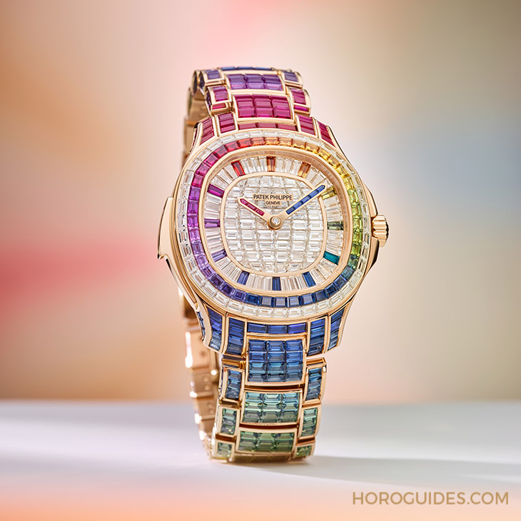 PATEK PHILIPPE - Ladies First！ 百達翡麗最新Aquanaut Luce「彩虹」三問表與Nautilus織紋復合表帶