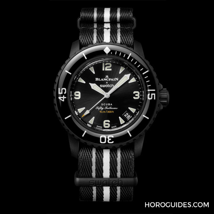 太驚喜!更貼近五十噚腕表神韻的黑色調Blancpain × Swatch聯(lián)名表款「Ocean of Storm」現身-復刻表