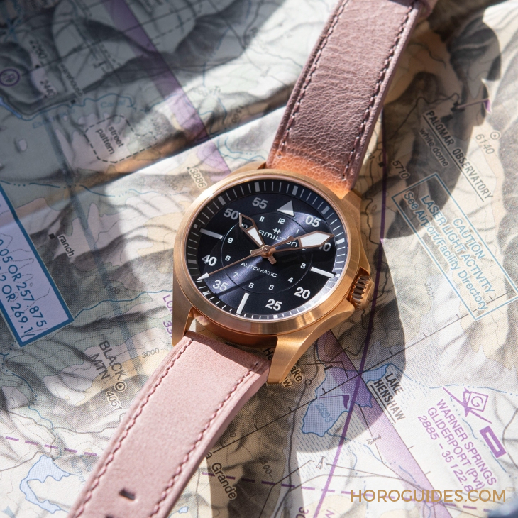 HAMILTON - 設(shè)計(jì)微調(diào)、新增尺寸，HAMILTON Khaki Aviation Pilot系列七款新作再現(xiàn)軍風(fēng)