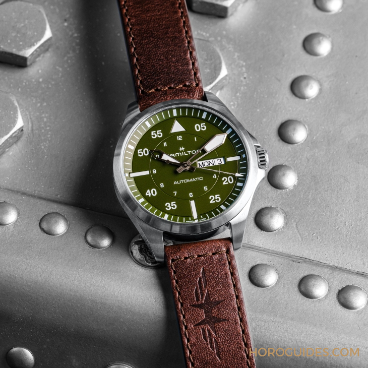 HAMILTON - 設(shè)計(jì)微調(diào)、新增尺寸，HAMILTON Khaki Aviation Pilot系列七款新作再現(xiàn)軍風(fēng)