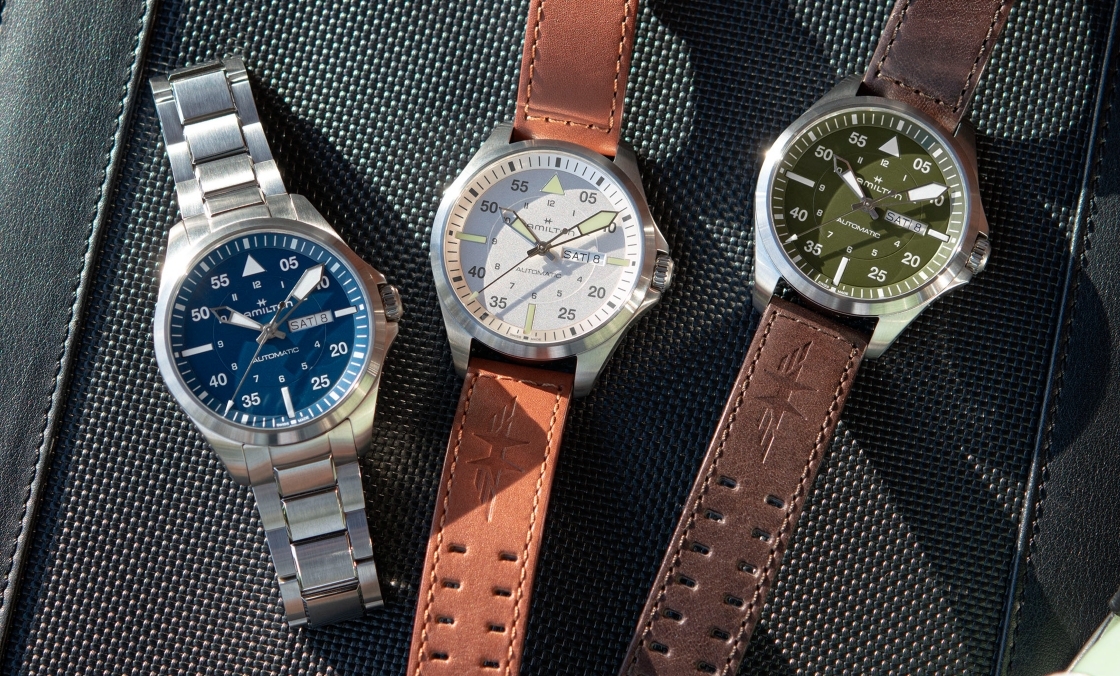 HAMILTON - 設(shè)計(jì)微調(diào)、新增尺寸，HAMILTON Khaki Aviation Pilot系列七款新作再現(xiàn)軍風(fēng)