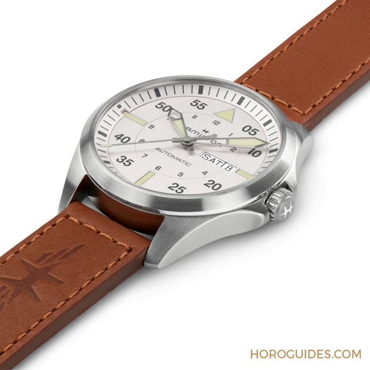 HAMILTON - 設(shè)計(jì)微調(diào)、新增尺寸，HAMILTON Khaki Aviation Pilot系列七款新作再現(xiàn)軍風(fēng)