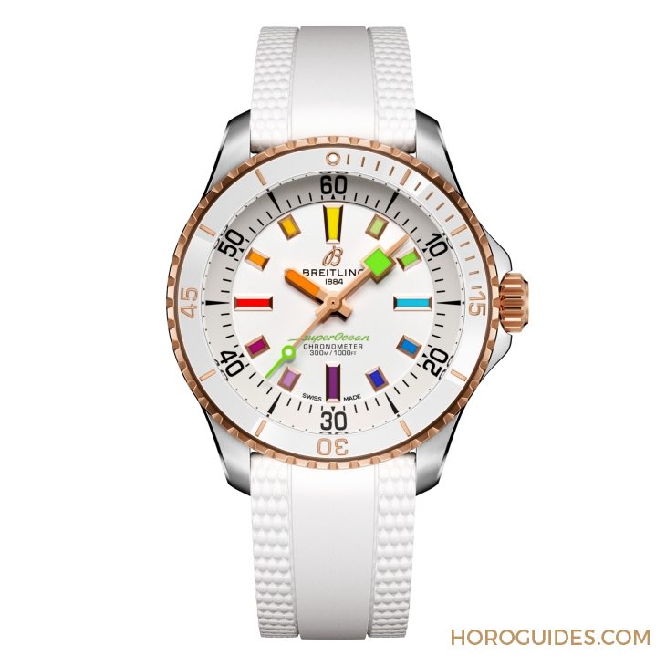BREITLING - 彩虹時(shí)標(biāo)面、46mm千米深潛新表同步現(xiàn)身|BREITLING Superocean系列新表