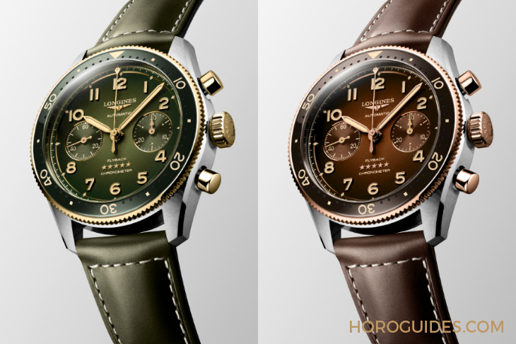 LONGINES - SPIRIT - L3.802.1.53.6 - LONGINES Spirit再掀熱潮！ Spirit Zulu Time鈦金屬腕表與計時秒表間金新色登場