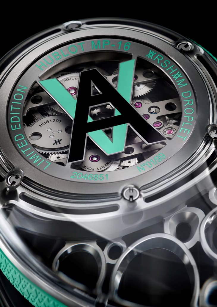 宇舶和火紅當(dāng)代藝術(shù)家Arsham合作 融入Meca-10機(jī)芯的水滴型懷表還能當(dāng)座鐘用-復(fù)刻表