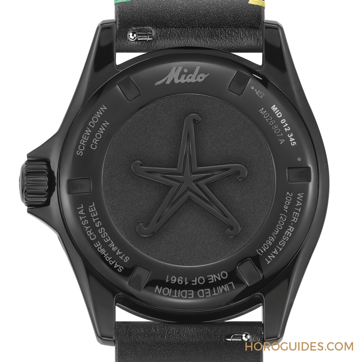 MIDO - OCEAN STAR - M026.807.33.051.00 - 漆黑中的復(fù)古「彩虹圈」！ MIDO再度推出Ocean Star Decompression Timer 1961復(fù)刻限量版