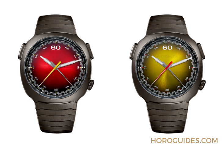 H. MOSER & CIE - STREAMLINER - 6907-1201 - 紅黃雙杰，競速新章|H. MOSER & CIE.推出Streamliner自動飛返計時秒表Alpine限量版