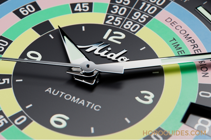 MIDO - OCEAN STAR - M026.807.33.051.00 - 漆黑中的復(fù)古「彩虹圈」！ MIDO再度推出Ocean Star Decompression Timer 1961復(fù)刻限量版